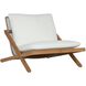 Bari Natural / Stinson White Outdoor Lounge Chair